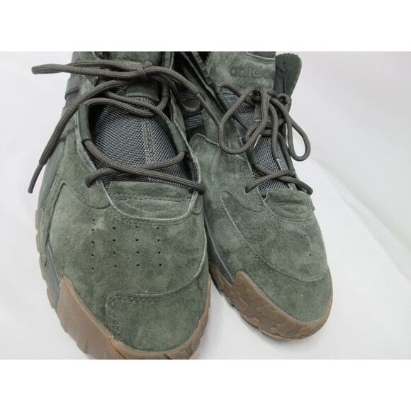 Men\'s Size 13.5 Adidas Originals Streetball Olive Green Suede Shoes EF6989 main image 11
